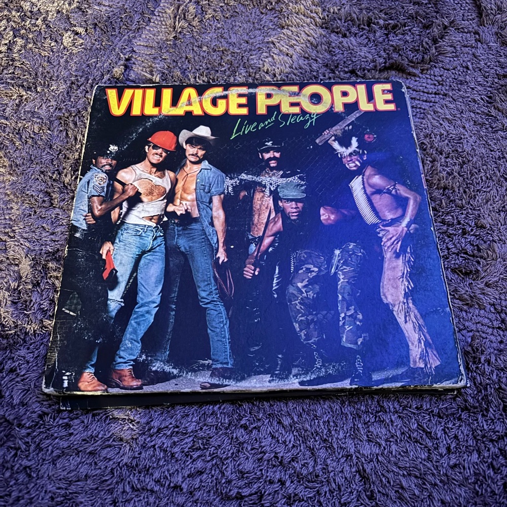 FREE W ONE FULL PRICE ($20+) PURCHASE - The Village People live album vinyl